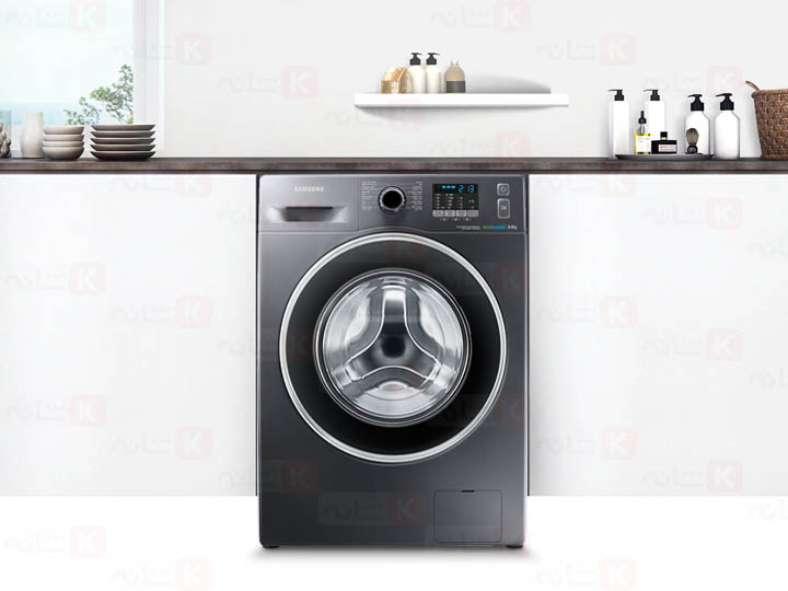 لباسشویی سامسونگ نقره ای رنگ 8 کیلو مدل WW80J4260GS